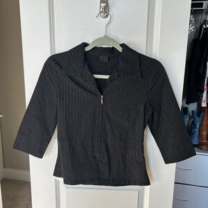 Black and Silver Quarter Sleeve